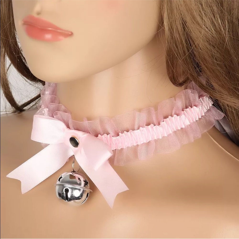 ✨ Sweet Baby doll Lace Big Bell Collar ✨ - Picture 4 of 7